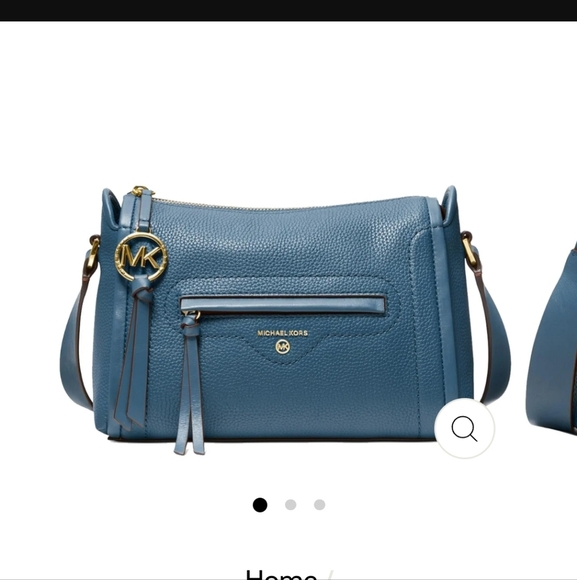 MICHAEL KORS Carine Leather Crossbody Bag in Chambray Blue - Picture 2 of 12